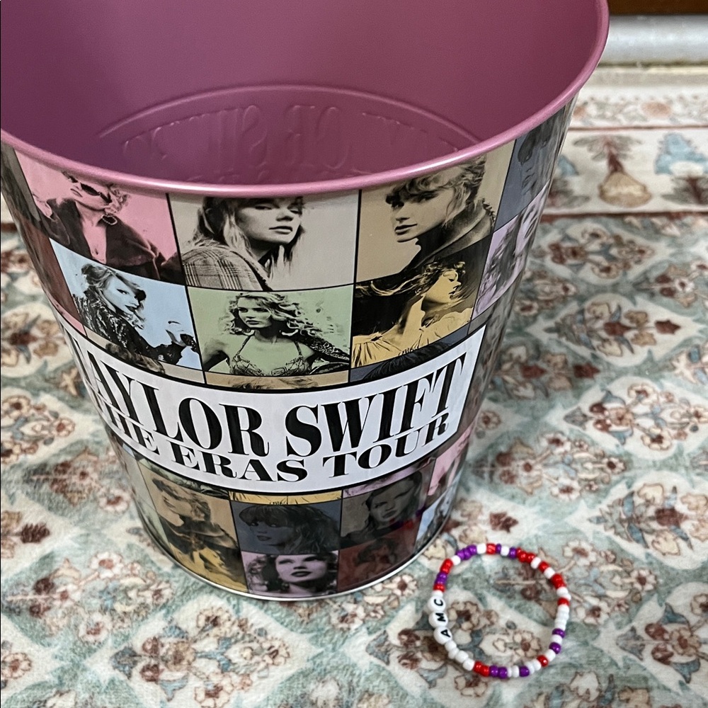 Taylor Swift amc movie popcorn bucket & bracelet